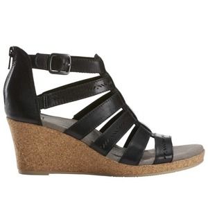 NEW Earth Woodland Sunny cage wedge sandals
